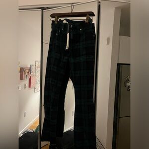 Jamie black watch kick flare